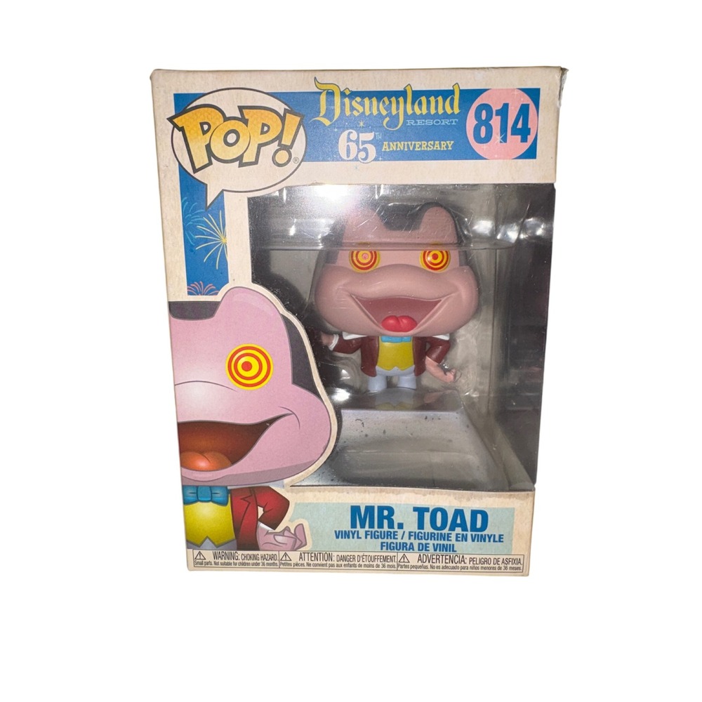 Funko Pop! Disney Mr. Toad #814 Disneyland 65th Anniversary Vinyl Figure